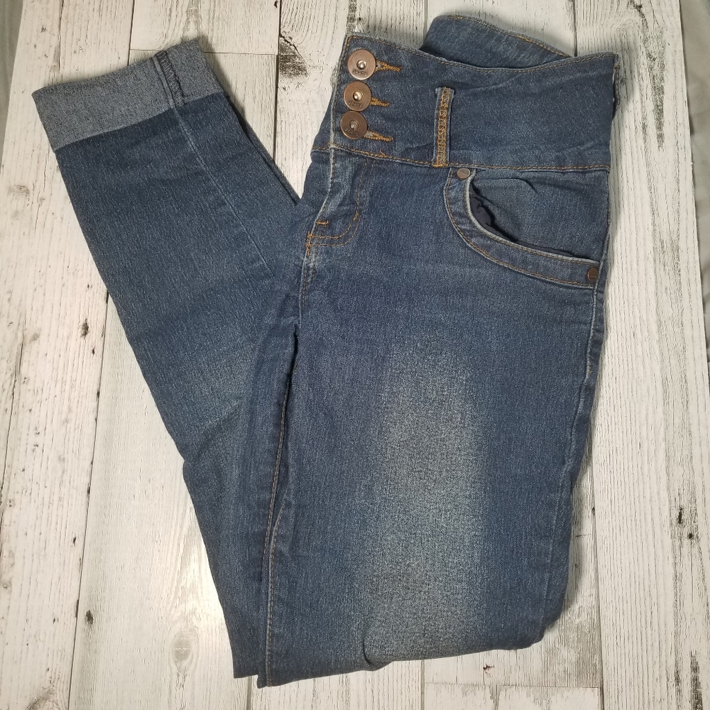 High-waisted Denim Jeans